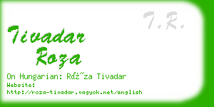 tivadar roza business card